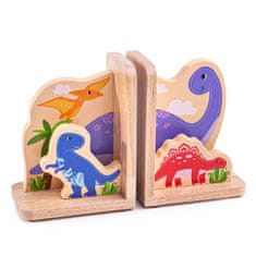 Bigjigs Toys Tidlo Opierky kníh Dinosaury 2 ks