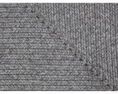 NORTHRUGS Kusový koberec Braided 105551 Light Grey – na von aj na doma 80x150