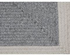 NORTHRUGS Kusový koberec Braided 105555 Grey Creme – na von aj na doma 200x290