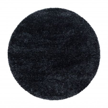 Ayyildiz AKCIA: 80x80 (prúmer) kruh cm Kusový koberec Brilliant Shaggy 4200 Black kruh