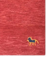 Ručne všívaný kusový koberec Asra wool red 160x230