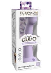 Pipedream Dillio Platinum Secret Explorer 6" purple silikónové dildo