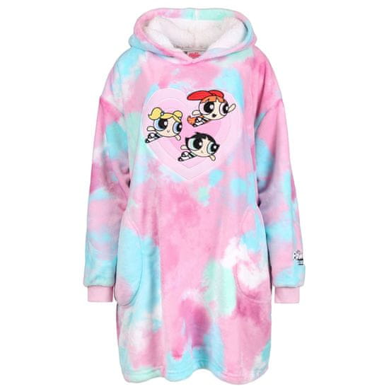 Disney Powerpuff Girls Dámska mikina/župan Tie Dye, deka s kapucňou,snuddie