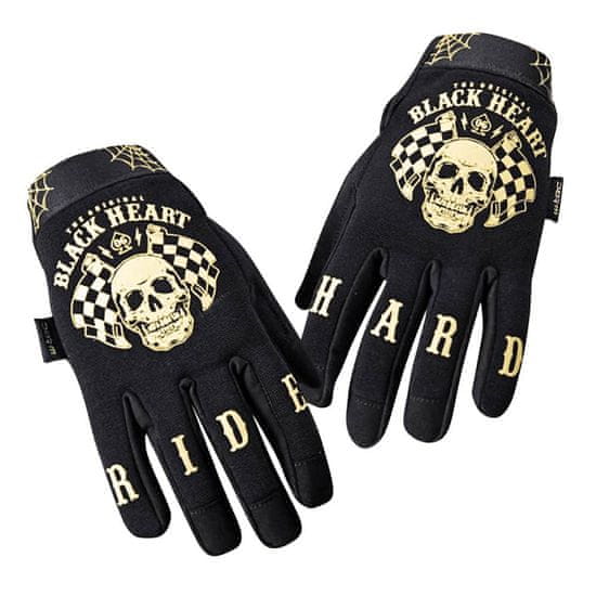 Black Heart Moto rukavice W-TEC Black Heart Restarter Farba čierna, Veľkosť 4XL