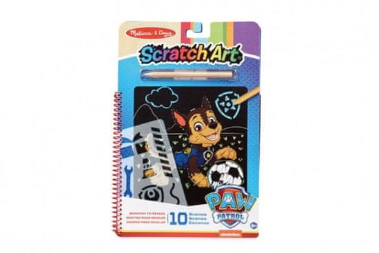 Lowlands Škrabací obrázky/blok Chase Paw Patrol/Tlapková patrola 10 listů 19x28cm