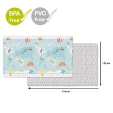 Skip hop Podložka na hranie bez PVC a BPA 218x132cm Malý cestovateľ 0m+