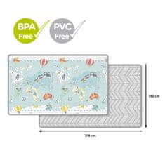 Skip hop Podložka na hranie bez PVC a BPA 218x132cm Malý cestovateľ 0m+