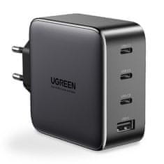 Ugreen CD226 GaN sieťová nabíjačka 3x USB-C / 1x USB PD QC 100W, čierna