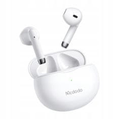 Mcdodo Slúchadlá k telefónu Mcdodo, bezdrôtové, do uší, s puzdrom, Bluetooth 5, biele HP-8030