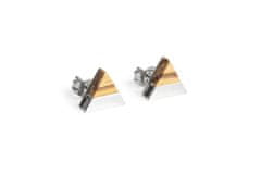 BeWooden dámske náušnice s dreveným detailom Lini Earrings Triangle univerzálna