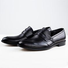 Duo men Pánske penny loafers mokasíny Alessio čierne veľ. 41