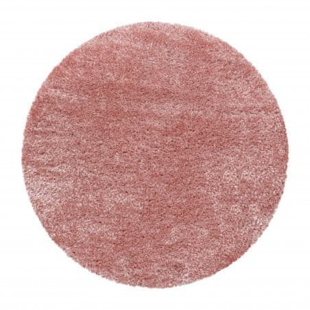 Ayyildiz Kusový koberec Brilliant Shaggy 4200 Rose kruh