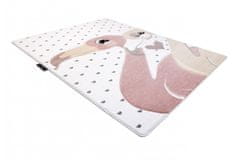 Dywany Łuszczów Detský kusový koberec Petit Flamingos hearts cream 120x170