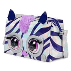 Spin Master Purse Pets Metalická Interaktívna kabelka Zebra