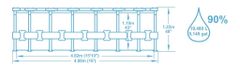 Bestway Bazén Wood Swim Vista s konštrukciou 4,88 x 1,22 m set