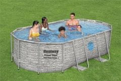 Bestway Bazén Rattan Swim Vista s konštrukciou 4,27 x 2,50 x 1,00 m set