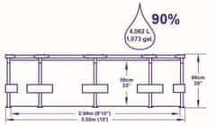 Bestway Bazén safari s konštrukciou 3,05 x 0,66 m bez filtrácie