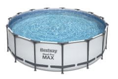 Bestway Bazén s konštrukciou 4,57 x 1,22m svetlo šedý set
