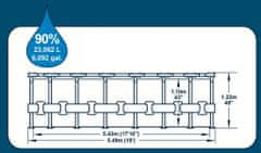 Bestway Bazén Wood Swim Vista s konštrukciou 5,49 x 1,22 m set