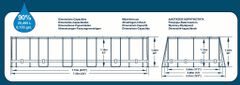 Bestway Bazén Wood s konštrukciou 7,32 x 3,66 x 1,22 m set