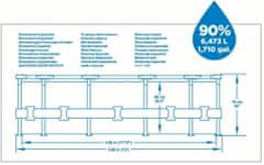 Bestway Bazén s konštrukciou 3,66 x 0,76 ms kartušovou filtráciou