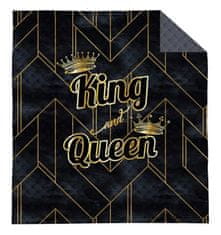 Detexpol Prikrývka na posteľ King and Queen gold Polyester, 170/210 cm