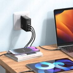 Mcdodo GaN USB-C RÝCHLA NABÍJAČKA USB 3 PORTY 140W MCDODO CH-2911