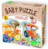 D-Toys Baby puzzle Dopravné prostriedky 4v1 (2-4 dieliky)