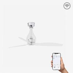 FARO Barcelona FARO MINI ETERFAN M, transparentný, stropný ventilátor s DC motorom SMART