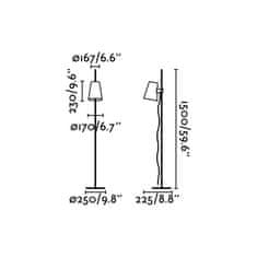 FARO Barcelona FARO LUPE chróm stojacia lampa