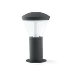 FARO Barcelona FARO SHELBY LED stĺpiková lampa, tmavo šedá, h 32.5cm