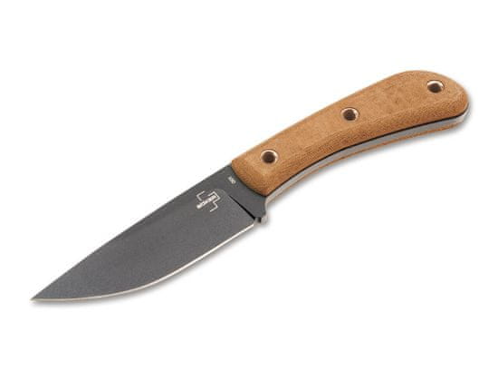 Böker Plus 02BO026 Little Rok vonkajší nôž 10,4 cm, hnedá farba, Micarta, puzdro Kydex