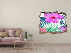 Wallmuralia.sk 3D díra na zeď Havajské kvety 168x113 cm