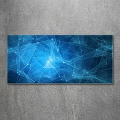 Wallmuralia.sk Foto obraz akrylové sklo Modrné línia 120x60 cm 2 prívesky