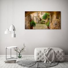 Wallmuralia.sk Foto obraz akrylové sklo Očarujúca ulička 120x60 cm 2 prívesky