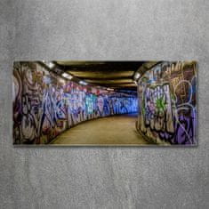 Wallmuralia.sk Foto obraz akrylové sklo Graffiti v metro 125x50 cm 2 prívesky