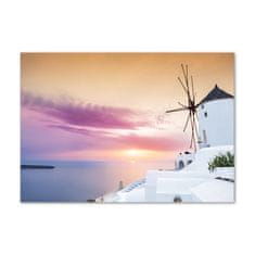 Wallmuralia.sk Foto obraz akrylové sklo Santorini Grécko 100x50 cm 2 prívesky