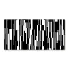 Wallmuralia.sk Foto obraz akrylové sklo Čiernobiele línie 120x60 cm 2 prívesky
