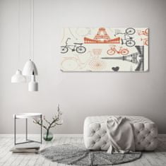 Wallmuralia.sk Foto obraz akryl zvislý do obývačky Symboly Francúzsko 125x50 cm 2 prívesky