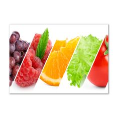 Wallmuralia.sk Foto obraz akrylové sklo Ovocie a zelenina 100x50 cm 2 prívesky