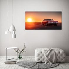 Wallmuralia.sk Foto obraz akryl do obývačky Červené auto 100x50 cm 2 prívesky