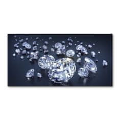 Wallmuralia.sk Foto obraz akrylové sklo Diamanty 100x50 cm 2 prívesky