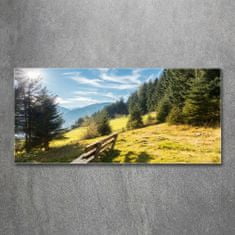 Wallmuralia.sk Foto obraz akryl do obývačky Jeseň v horách 100x50 cm 2 prívesky