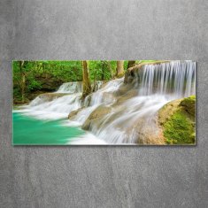 Wallmuralia.sk Foto obraz akryl do obývačky Vodopády 100x50 cm 2 prívesky