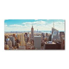 Wallmuralia.sk Foto obraz akryl do obývačky New York vtačí pohľad 100x50 cm 2 prívesky