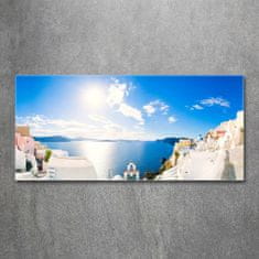 Wallmuralia.sk Foto obraz akryl do obývačky Santorini Grécko 100x50 cm 2 prívesky