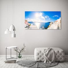 Wallmuralia.sk Foto obraz akryl do obývačky Santorini Grécko 100x50 cm 2 prívesky