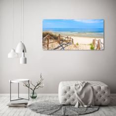 Wallmuralia.sk Foto obraz akryl do obývačky Vchod na pláž 125x50 cm 2 prívesky