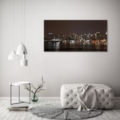 Wallmuralia.sk Foto obraz akryl do obývačky New York noc 125x50 cm 2 prívesky