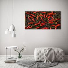 Wallmuralia.sk Foto obraz akrylový Chilli papričky 125x50 cm 2 prívesky